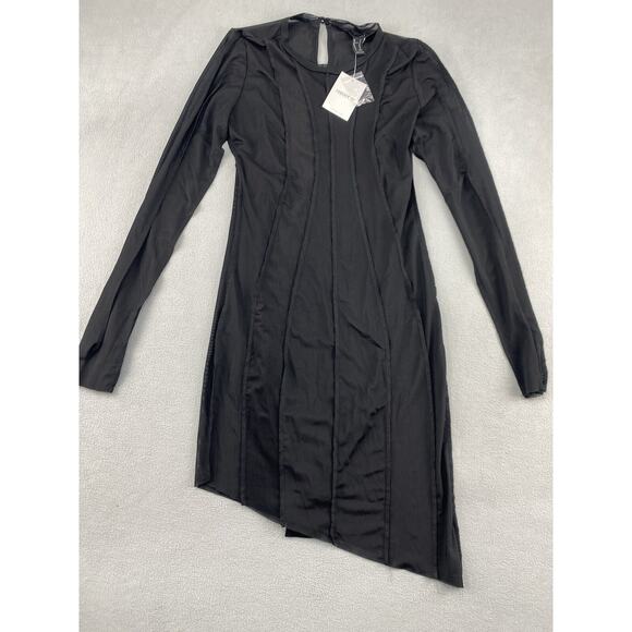 Forever 21 Mesh Bodycon Mini Dress Black Women’s Medium NWT - Picture 7 of 16